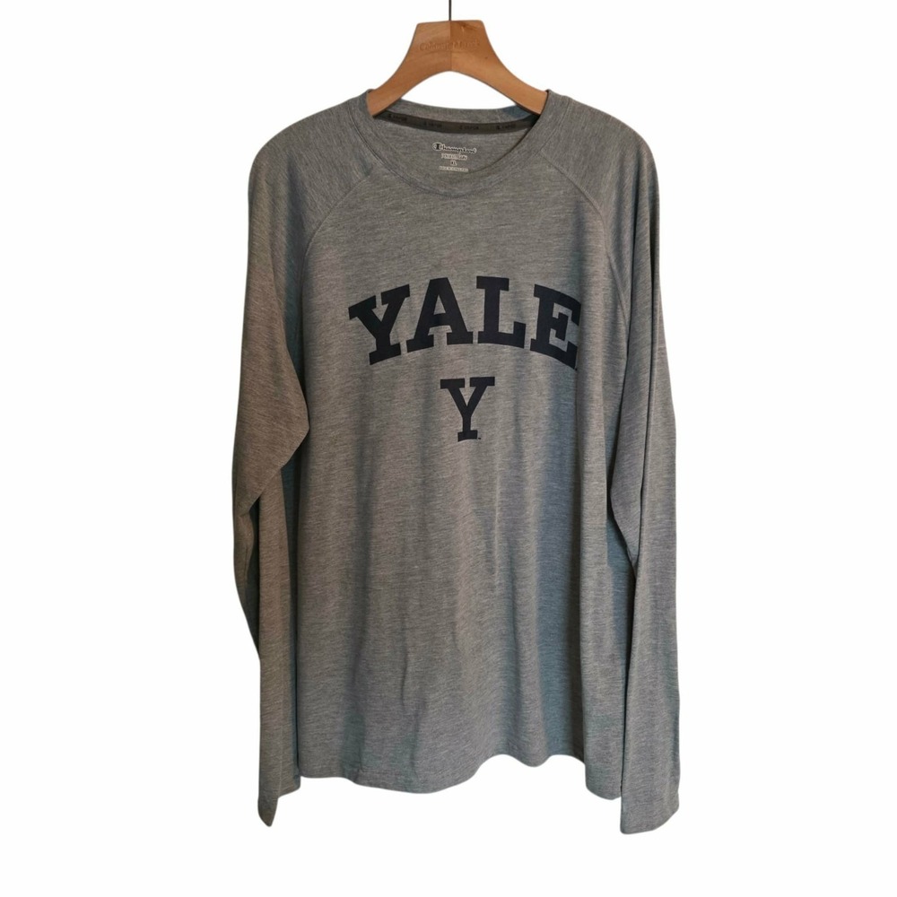 Champion Powertrain Yale University Shirt NCAA College Long Sleeve Ivy League XL